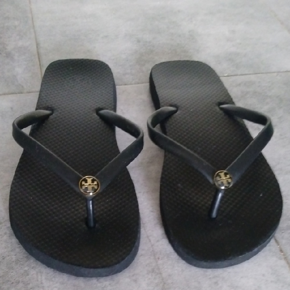 Tory Burch Black Flip Flops